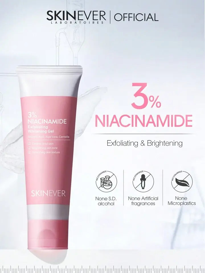 EXFOLIANTE FACIAL CON 3% DE NIACINAMIDA CONTROL DE SEBO ACNÉ Y BLANQUEA LA PIEL